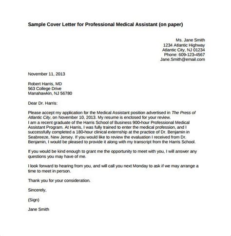 17 Professional Cover Letter Templates Free Sample Example Format