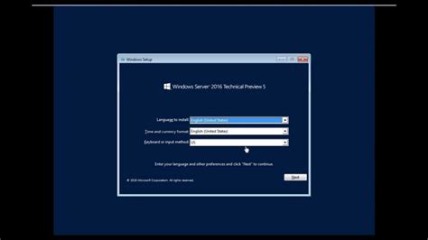 Windows Server 2016 Technical Preview 5 Installing Server 2016 Youtube