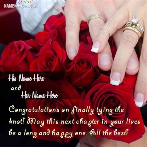 Wedding Congratulations Wishes With Couple Names Congratulate Your