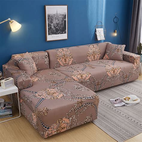 Sofa Slipcover Elastic Sofa Cover L Shape Stretch Furniture Cover Full