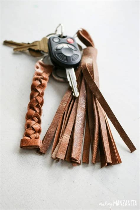 Our team designs unique items you can't find anywhere else. Leather Keychain - Great DIY Christmas Gift Idea - Making ...
