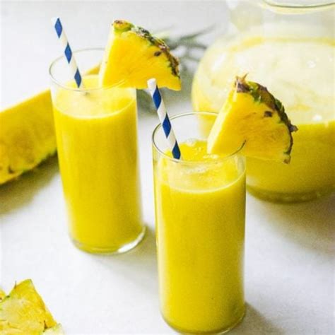Fresh Pineapple Juice Recipe Without A Juicer Food Above Gold