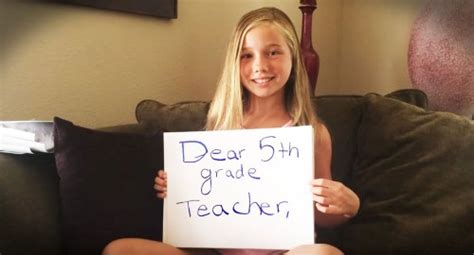 Girl Has A Stunning Message For Her Fifth Grade Teacher Viral Videos Gallery