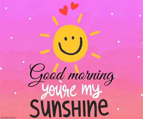 You Are My Sunshine Love Good Morning My Sunshine Morning Wishes For