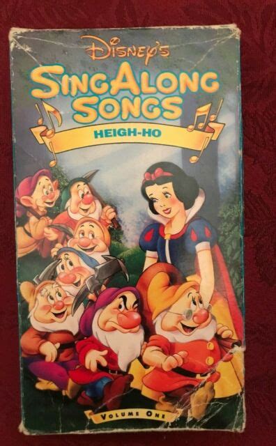 Disneys Sing Along Songs Snow White Heigh Ho Vhs For Sale
