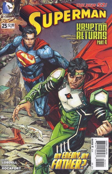 Superman 25 Krypton Returns Part 4 Spoilers Superman And Supergirl Go
