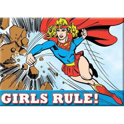 Dc Comics Supergirl Girls Rule Magnet 26180dc Supergirl Girls Rule