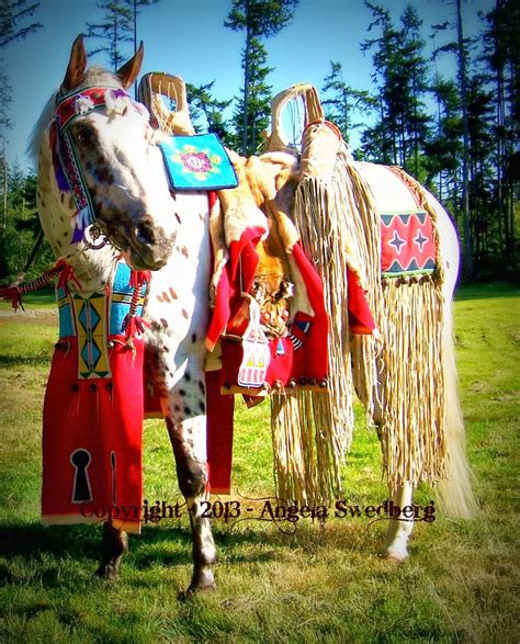 Amazing Native American Nez Perce Horse Regalia By Quillwork Artist 10