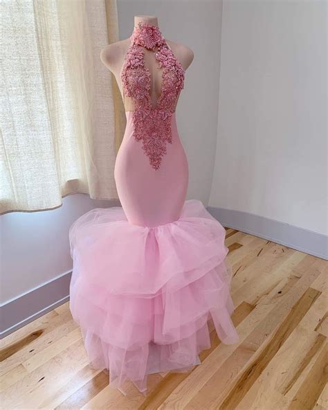 Pin By Zipporah Hezekiah On Prom Mermaid Prom Dresses Lace Mermaid Prom Dresses High Neck
