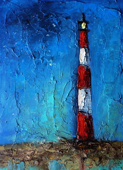 Lighthouse Oil Painting Original Art California Landscape Etsy