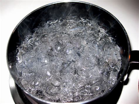 Steaming Pot Of Water