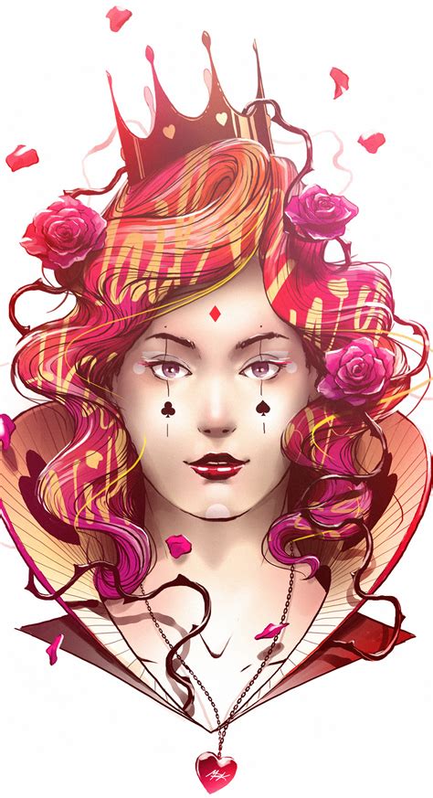 Queen Of Hearts Playing Arts On Behance