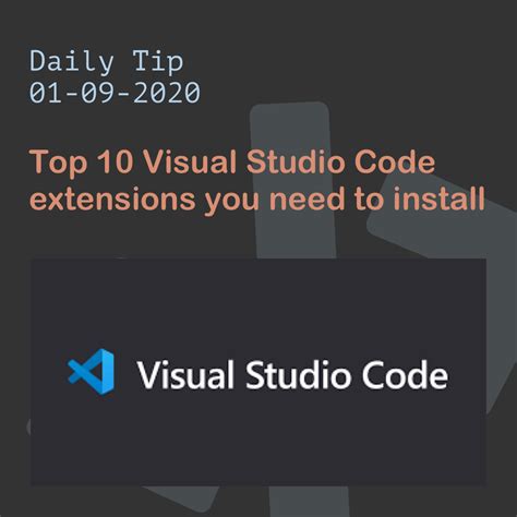 Top Visual Studio Code Extensions You Need To Install