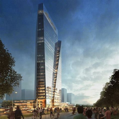 Hangzhou Cechiang Cina Aedas Designs New Office Cum Retail Project