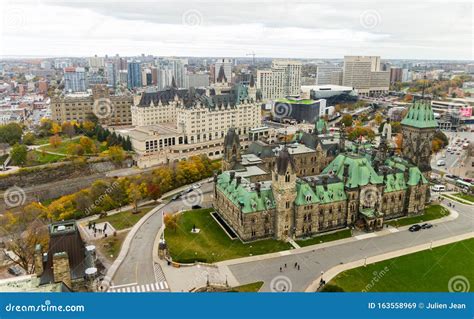 Bird View Of Ottawa From The Peace Tower Canada Editorial Stock Image