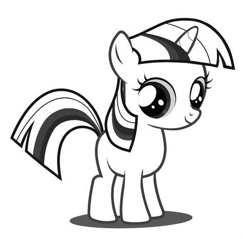 Twilight Sparkle My Little Pony Printable Coloring Pages Derfrog