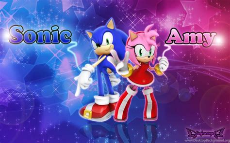 Wallpapers Sonic And Amy By Lissfreeangel On Deviantart Desktop Background