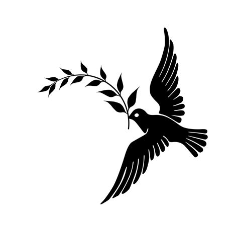 Flying Dove Silhouette Free Stock Photo Public Domain Pictures