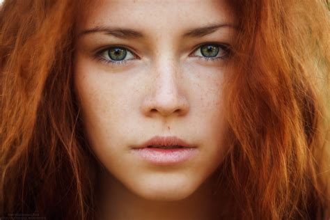 wallpaper face women redhead model long hair freckles mouth nose hazel eyes person