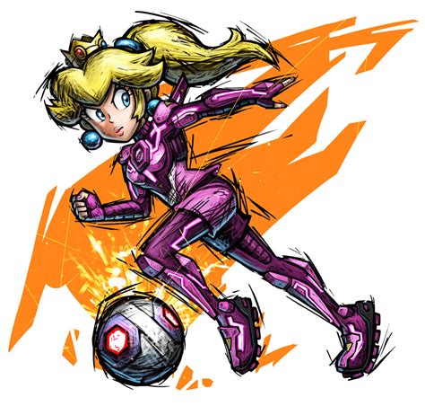 Princess Peach Art Mario Strikers Battle League Art Gallery