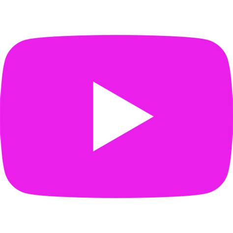 Icône Youtube Rose