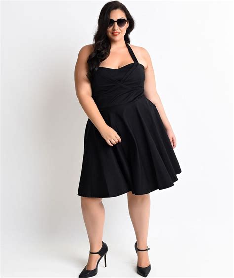 Plus Size Short Black Dresses Pluslookeu Collection