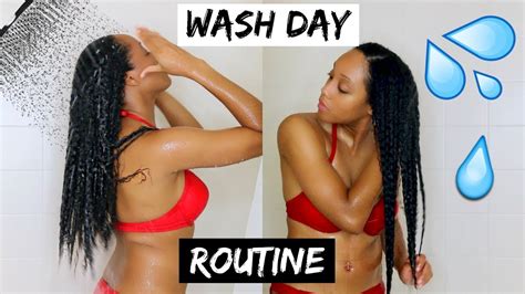 Natural Hair Wash Day Routine Start To Finish Moisturize Dry Hair