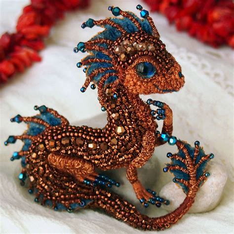 Bead Dragon Brooches Handcrafted By Russian Artist Demilked