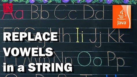 This article will mention various approaches of the finding and replacing feature on the word. JAVA Replace vowels in a string - YouTube