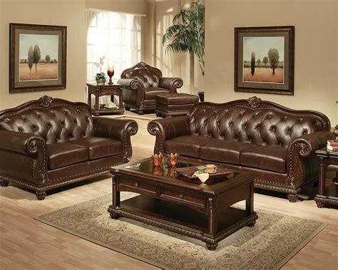 Traditional Sofa Set in Cherry Anondale by Acme Furniture AC15030SET