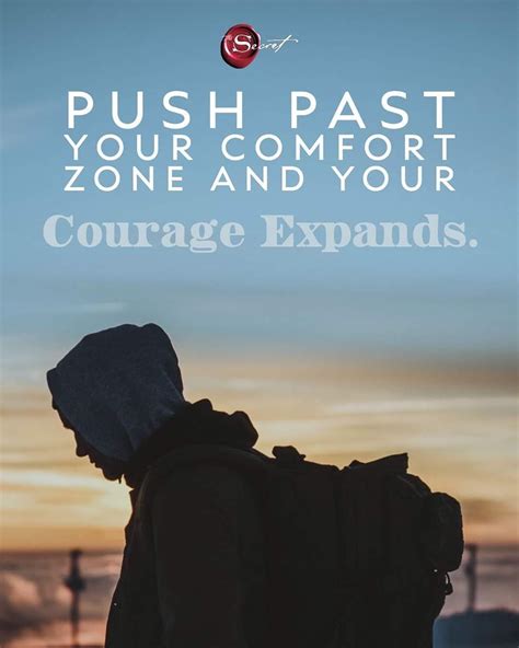 the secret on instagram “when you push past your comfort zone despite the fear fear lessens