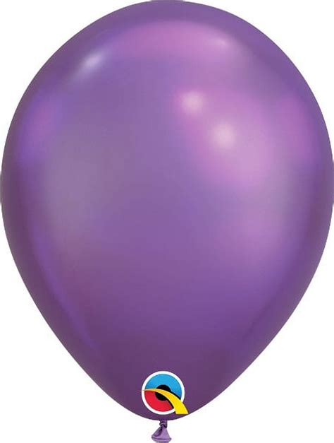 Qualatex 11 Chrome Purple Latex Balloons 25ct