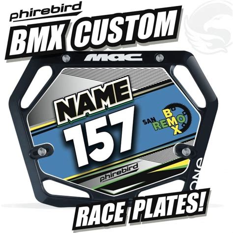 Custom Bmx Race Plates Phirebird