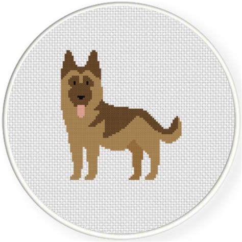 Charts Club Members Only German Shepherd Cross Stitch Pattern Daily