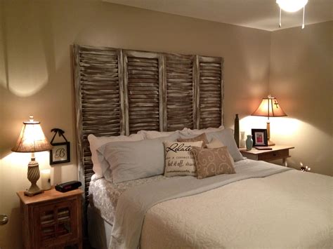 Headboard Made From Old Shutters Diy And Crafts That I Love Pinterest