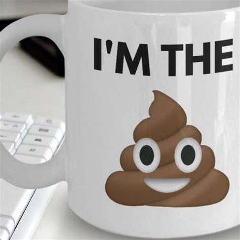 Poop Emoji Coffee Mug Im The Sht Coffee Mug Etsy