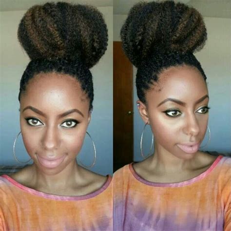 2020 popular 1 trends in hair extensions & wigs, apparel accessories, beauty & health, jewelry & accessories with afro bun drawstring and 1. High bun Marley hair in 2019 | Natural hair styles, Bun hairstyles, Natural hair bun styles