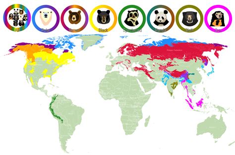 Bear Species Distribution Map