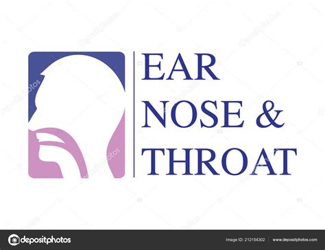 Ent Logo Template Head Ear Nose Throat Doctor Specialists Logo — Stock