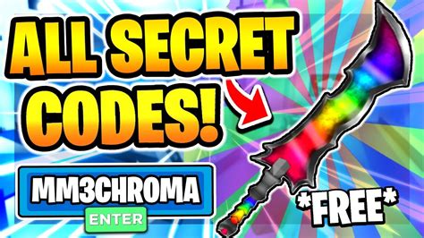 Our post contains a codes list for all roblox murder mystery 2, 3, 4, 5, 7, a, s, and x games. ALL *NEW* SECRET WORKING MURDER MYSTERY X CODES! 🔥EVENT🔥 ...