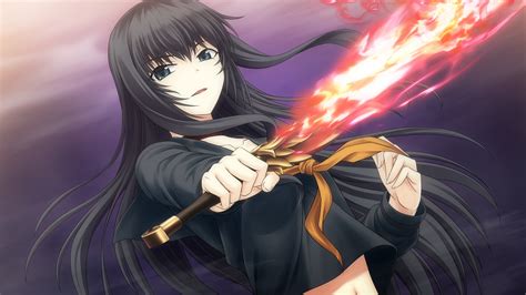 Art Tokyo Babel Lilith Girl Game Cg Sword Fire Anime