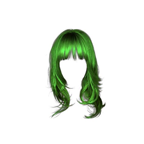 Green Hair Wig Png Transparent Image Png Arts