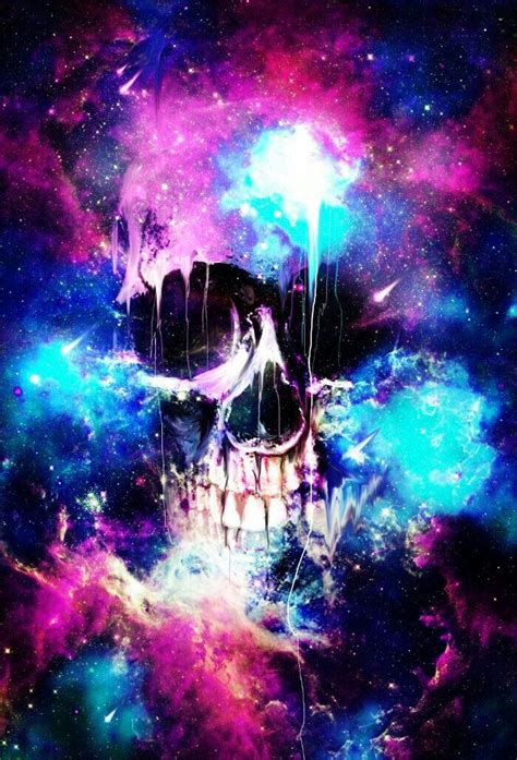 Pin By ♕️melissa💕 ♕️ℒℴѵℯ💕 On Galaxy Skull Art Skull Artwork Skull