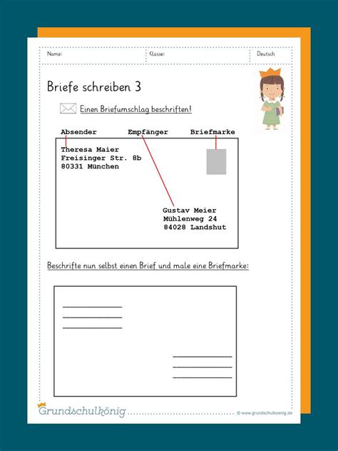 Ich schreibe meinen freunden einen brief. Briefe schreiben