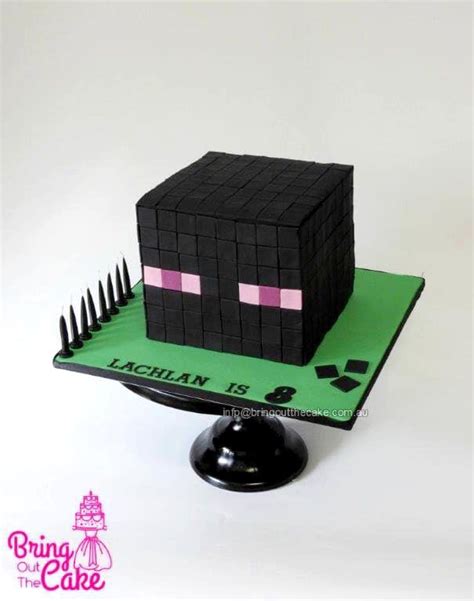 Minecraft Cake Enderman Head Bring Out The Cake