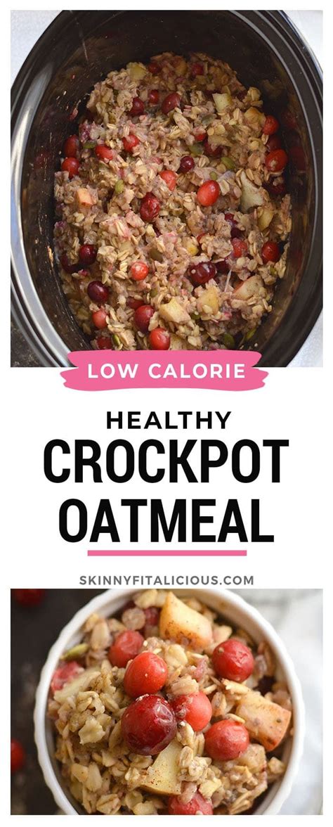 Not only possible but beyond delicious. Healthy Crockpot Oatmeal in 2020 | Healthy oatmeal recipes, Low calorie oatmeal recipes, Healthy ...