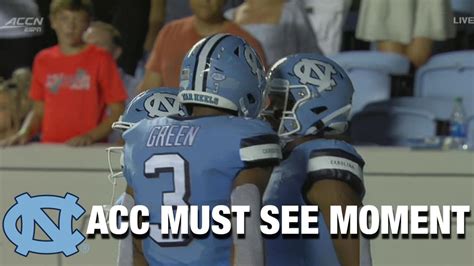 Uncs Khafre Brown Shows Off Elite Speed On 75 Yd Score Acc Must See