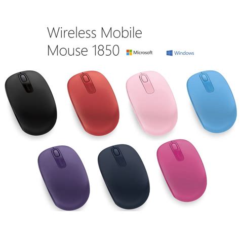 Microsoft Wireless Mobile Mouse 1850 ไมโครซอฟท์ เม้าส์ไร้สาย ขนาดพกพา