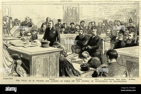 Legal history, Trail in a French court room, Trafficking in decorations