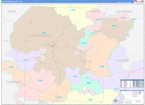 Maps Of Independence County Arkansas